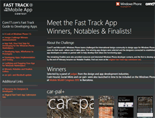 Tablet Screenshot of fasttrackapp.core77.com